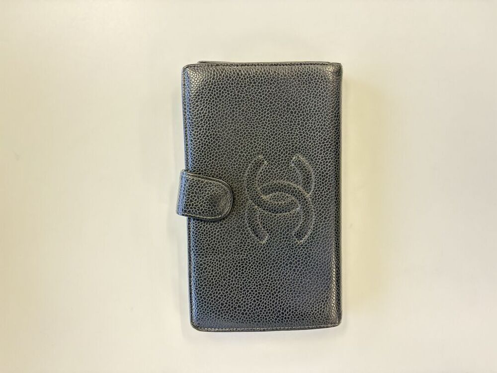 Chanel Black Caviar Timeless CC Bifold Wallet